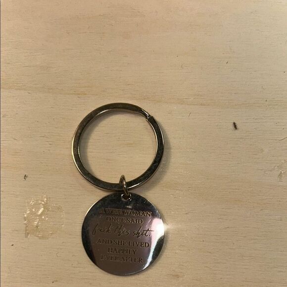 Engraved Silver Keychain - Picture 1 of 3